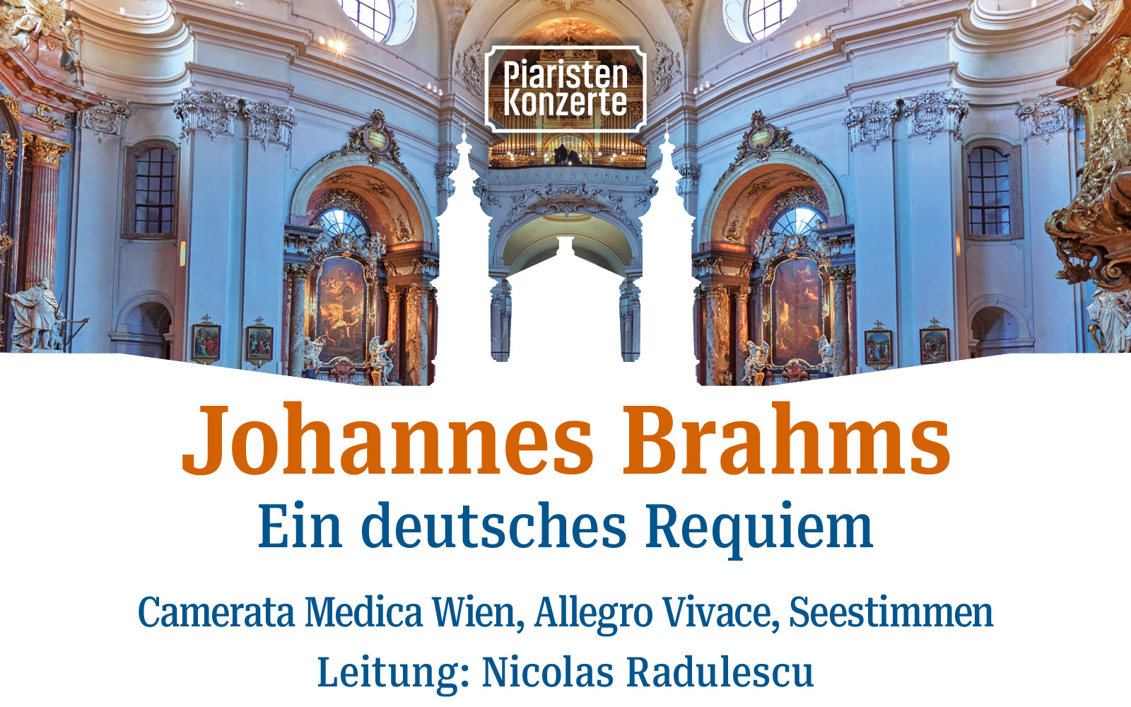 Piaristenkonzerte: Brahms Deutsches Requiem am 19. Juni